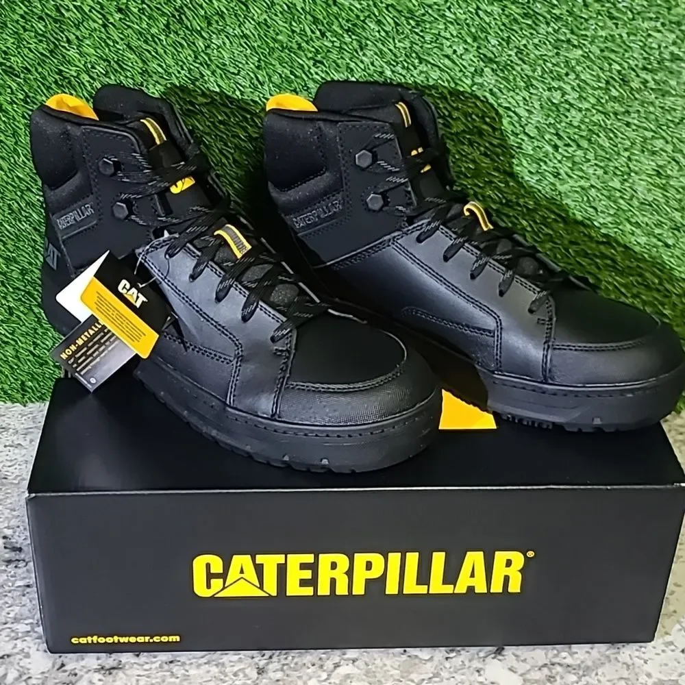 Caterpillar Streamline Court Mid Composite Toe Boots / Black New
